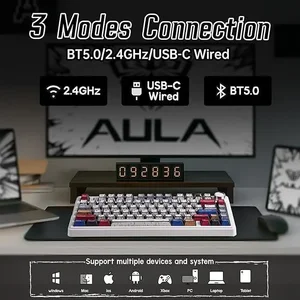 AULA F75 Wireless Mechanical Gaming Keyboard RGB Hot-Swappable 75% (Comic)