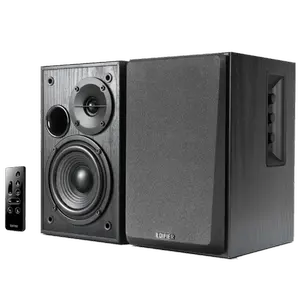 Edifier R1580MB – Active Bookshelf Speakers 2.0 with Bluetooth, Optical/RCA Inputs, Remote Control, Classic Wood Finish