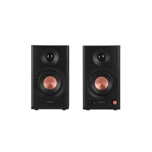Edifier MR3 Powered Studio Monitor Speakers, Hi-Res Audio Certified Bluetooth V5.4 Active Bookshelf Loudspeakers, 2.0 Computer Speaker with Headphone Output RCA AUX Balanced TRS Input (Pair)