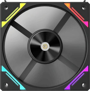 1st Player XF7 ARGB 120mm Case Fan - Black (3 Pack)