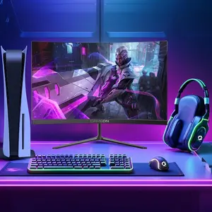 GameOn GOC24F120VA Pro Series Curved Gaming Monitor 24 inch, 1920x1080p FHD VA Panel, 120Hz, 1ms, HDMI 2.1, Freesync, Crosshair assistant, Built-in Speakers, Supports PS5, VRR
