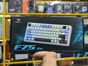 Aula F75 Max Wireless Mechanical Keyboard with TFT Screen and Knob - Gradient Gray