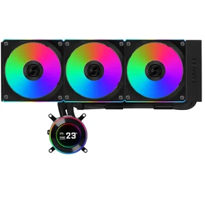 Lian Li Hydroshift II 360 CL RGB Liquid CPU Cooler - 360mm AIO, 3X 120 RGB Fans, 2.1” IPS LCD Screen, 3 Control Mode, Flexible Tubes Clamp 