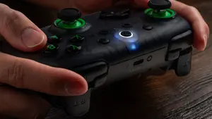 8BitDo Ultimate 2C Wireless Controller for Windows PC and Android, 1000Hz Polling Rate, Hall Effect Joysticks and Triggers, Remappable L4 and R4 Bumpers, Transparent Black