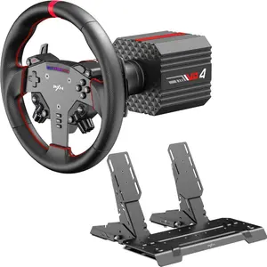 PXN VD4 Bundle Racing Setup with 4Nm Direct Drive Servo Motor Base 11 W AS Racing Wheel &amp PD HM Brake &amp Throttle Pedals Force Feedback Steering Wheel