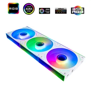 Thermalright TL M12QRW-S 120mm ARGB PWM White Case Fan Kit (3-Pack)