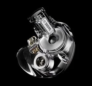 TRN V10 PRO In-Ear IEM Earphone Dual Dynamic Driver and Dual Balanced Armature Hybrid in-Ear Monitors (Silver, Type-C, with Mic)