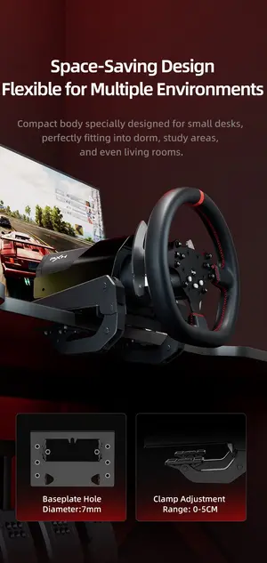 PXN-V10 PRO DIRECT DRIVE RACING WHEEL WITH 3 - PEDALS ,NO SHIFTER 