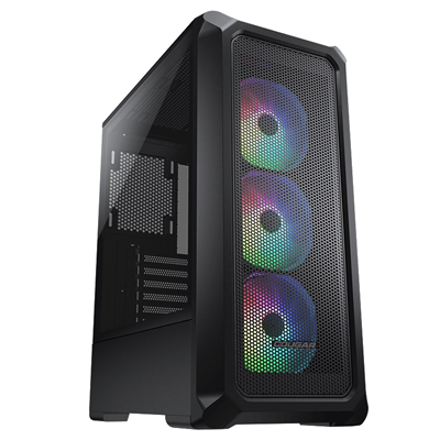 Cougar Archon 2 Mesh RGB Elegant ARGB Mid Tower Case with Powerful Mesh Intakes | Black