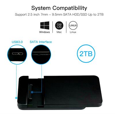 USB 3.0 KESU K103 SATA External Casing For NoteBook NetBook 2.5 inch HDD Hard Drive Enclosure Disk Case Box For PC LAPTOP