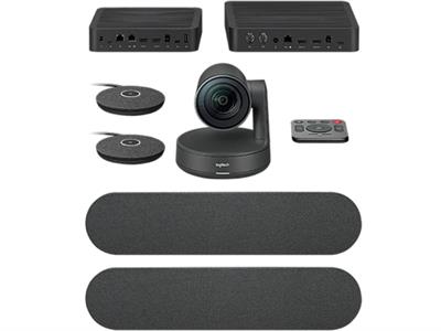 Logitech RALLY PLUS - UHD 4K Conference Camera System with Speaker and Mic Pod Set | 960-001242