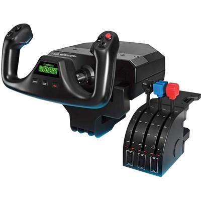 Logitech Flight Yoke System Professional Simulation Yoke and Throttle Quadrant | 945-000004