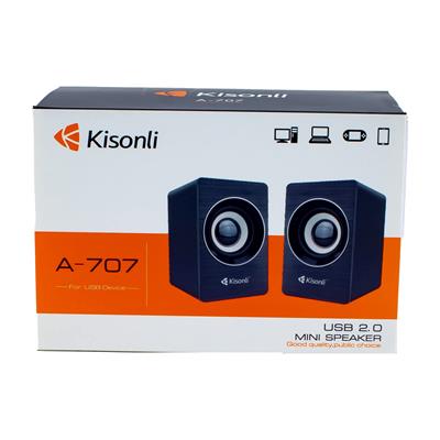 Speaker Kisonli A 707, 2x3W, USB, Black