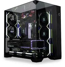Lian Li O11 Vision Compact Tempered Glass ATX Mid-Tower Computer Case - Black - G99.O11VPX.00