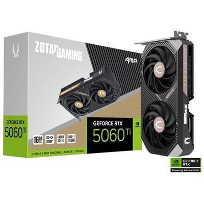 ZOTAC GAMING GeForce RTX 5060 Ti 16GB AMP Video Graphics Card | ZT-B50620F-10M | 16GB GDDR7 128-bit