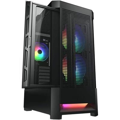 Cougar AIRFACE RGB Mid Tower Case with Brilliant Lighting Scenery and Excellent Cooling Performance (Mesh Front Panel) (Black)