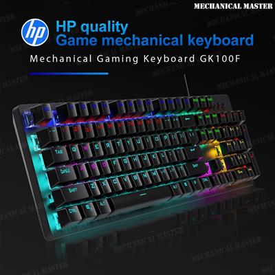 HP GK100 ORIGINAL FULL MECHANICAL KEYBOARD - RGB & Breathing Lights - Blue Switch