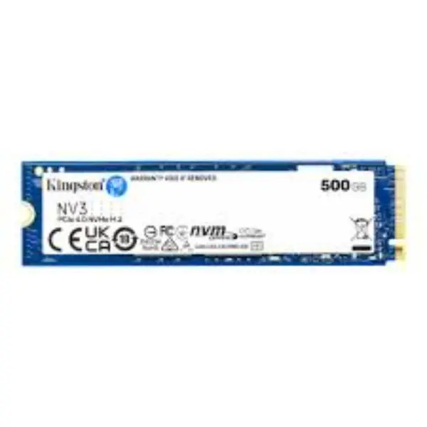 Kingston NV3 500GB M.2 2280 NVMe SSD, PCIe 4.0 Gen 4x4, Up to 6000 MB/s