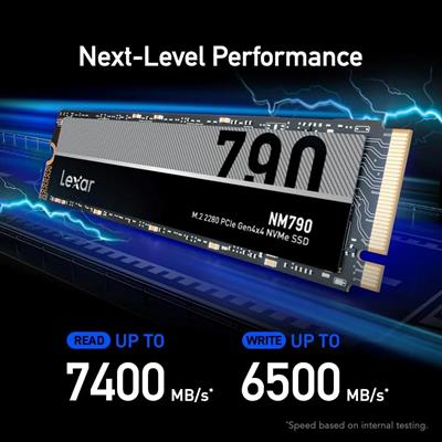 Lexar NM790 4TB M.2 2280 PCIe Gen 4×4 NVMe SSD | Compatible with PlayStation 5 | 7400MB/s