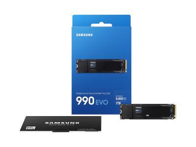 Samsung 990 EVO Gen4 NVMe SSD 1TB, up to 5,000MB/s MZ-V9E1T0B
