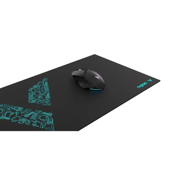 Rapoo V1L Large Gaming Mouse Pad – Anti-Skid Speed-Type Black