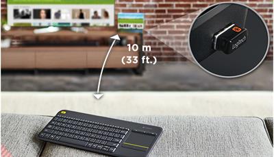 Logitech K400 Plus Wireless Touch Keyboard - 920-007165