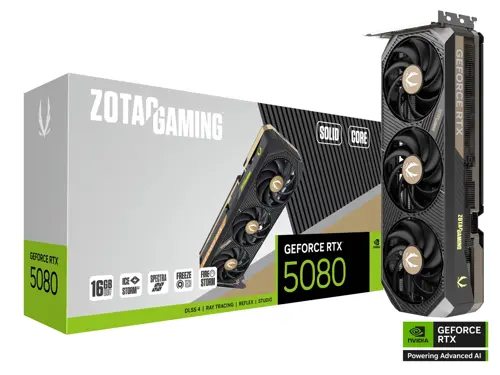ZOTAC GAMING GeForce RTX 5080 16GB SOLID CORE 