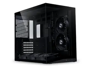 Lian Li O11D Mini V2 Compact ATX Mid-Tower Airflow Computer Case - Panoramic View, Fully Ventilated Airflow, Adjustable I/O, Pillar-Less, Cable Management, Black