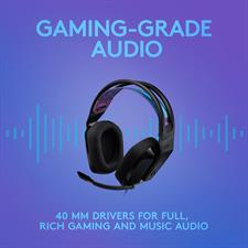LOGITECH G335 WIRED GAMING HEADSET - BLACK