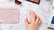 Logitech Pebble M350 Wireless Mouse (Rose)