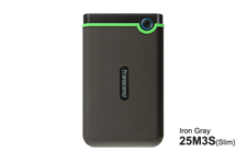 Transcend 1TB StoreJet 25M3S USB 3.1 External Hard Drive Shock Proof Military Drop Tested