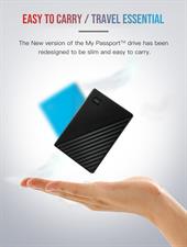 WD My Passport 1TB External USB 3.0 Portable Hard Drive - Black 