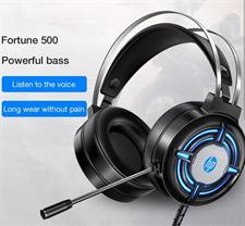 HP 120g Headphone Wire Control Computer Headset Luminous Rgb Usb Gaming Headphone