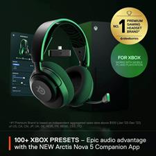 SteelSeries Arctis Nova 5X Wireless Gaming Headset for Xbox Series X|S, Xbox One - Black - 61676 - HighFidelity Audio - Cross-Platform