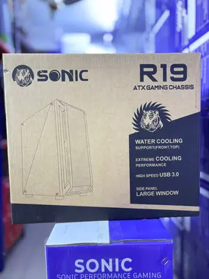 Sonic R19 ATX ARGB Gaming Case (3x ARGB Fans) – Black