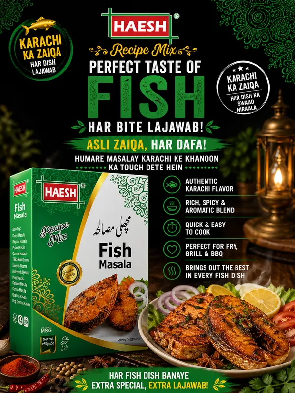 Haesh Fish Masala 50g Box