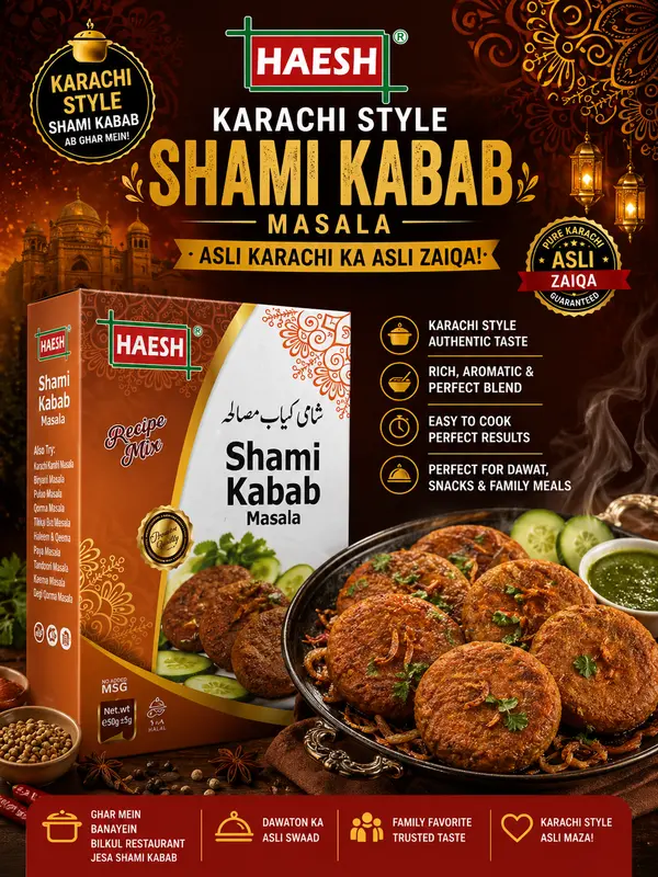 Haesh Shami Kabab Masala 50g Box