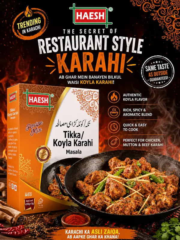 Haesh Tikka / Koyla Karahi Masala 50g Box
