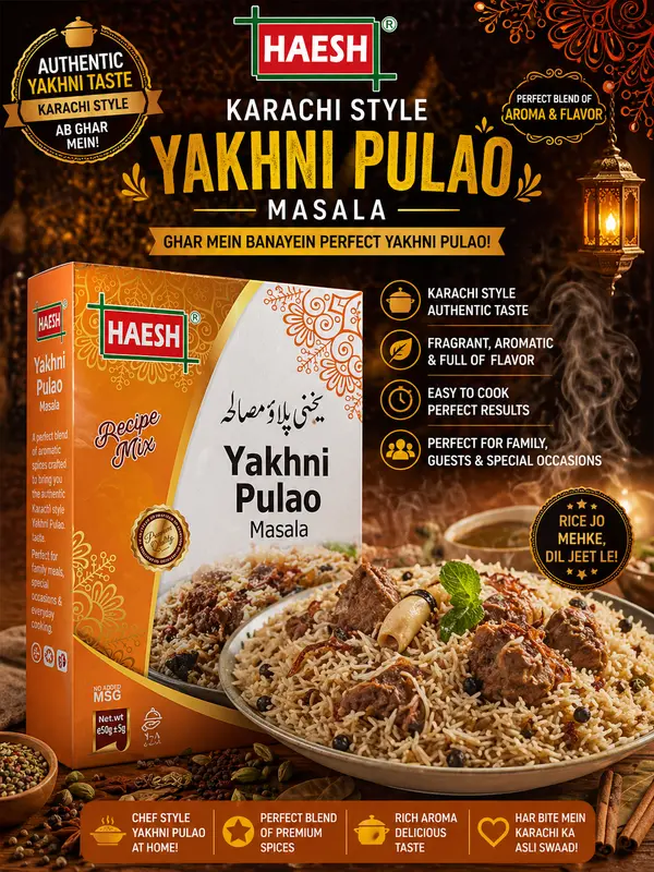Haesh Yakhni Pulao Masala 50g Box