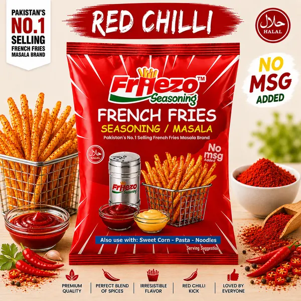 Friezo French Fries Masala Red Chilli Flavour 1 kg Pack