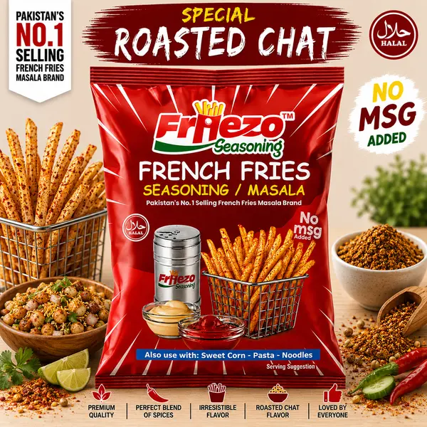 Friezo French Fries Special Roasted Chat Masala 1 kg Pack