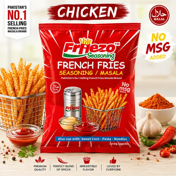 Friezo French Fries Masala Chicken Flavour 1 kg Pack