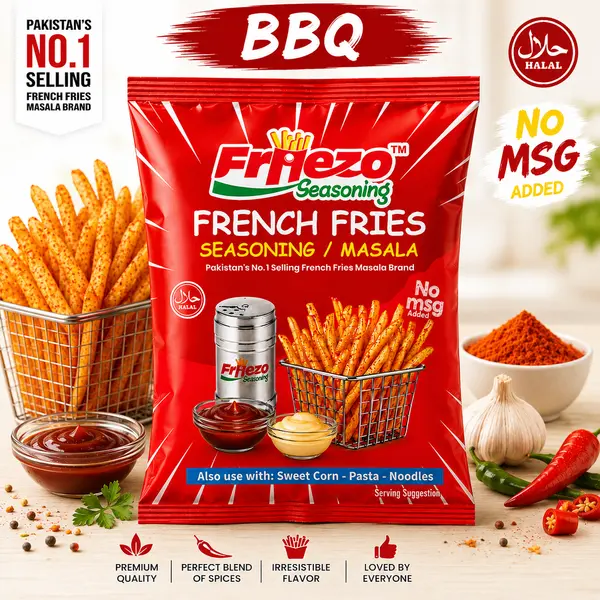 Friezo French Fries Masala BBQ Flavour 1 kg Pack