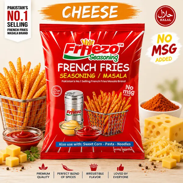 Friezo French Fries Masala Cheese Flavour 1 kg Pack