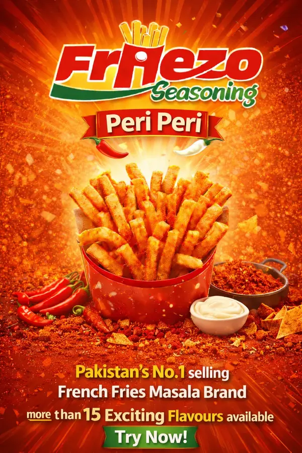 Friezo French Fries Masala Peri Peri Flavour 1 kg Pack