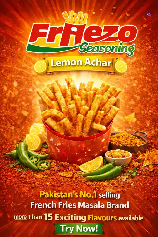 Friezo French Fries Masala Lemon Achar Flavour 1 kg Pack