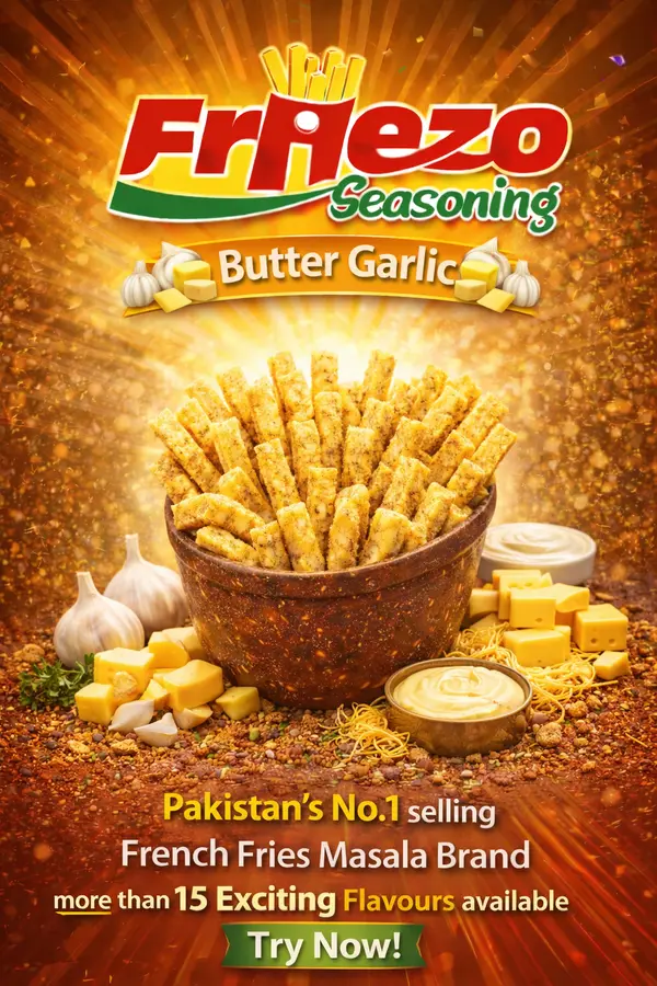Friezo French Fries Masala Butter Garlic Flavour 1 kg Pack