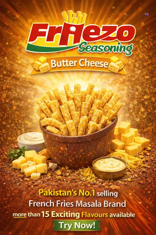 Friezo French Fries Masala Butter Cheese Flavour 1 kg Pack