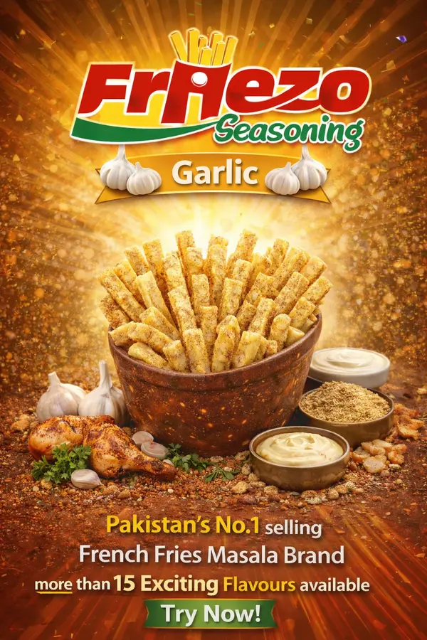 Friezo French Fries Masala Garlic Flavour 1 kg Pack