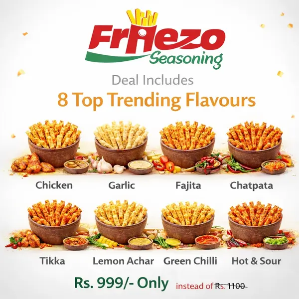 Friezo Seasoning 8 Top Trending French Fries Flavours Deal